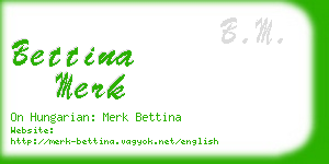 bettina merk business card